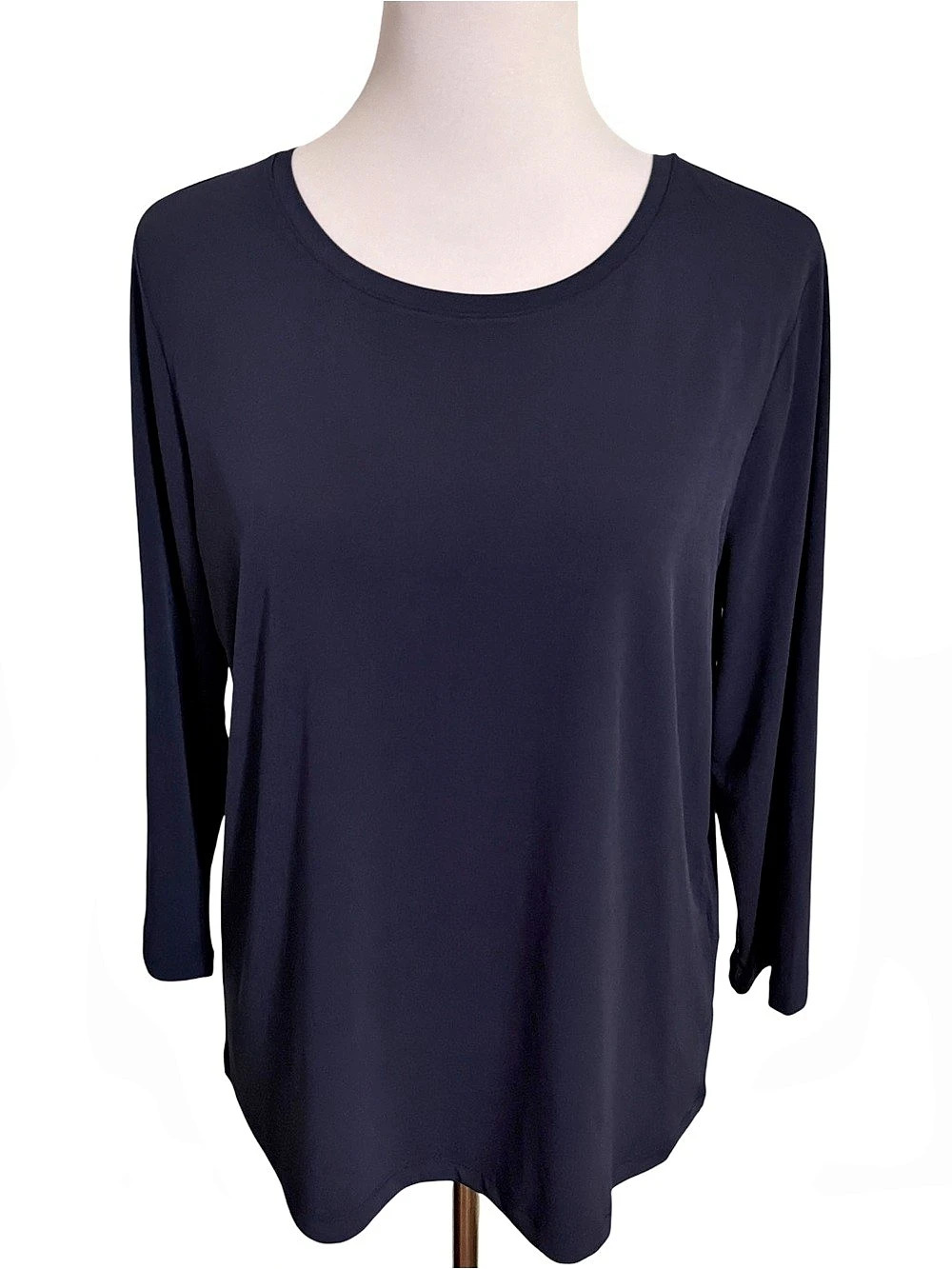 chicos Long Sleeve Top in Blue Size L NWT